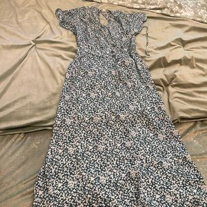 Sienna Sky Black and White Floral Maxi Dress